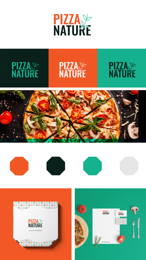 brand logo pizza store